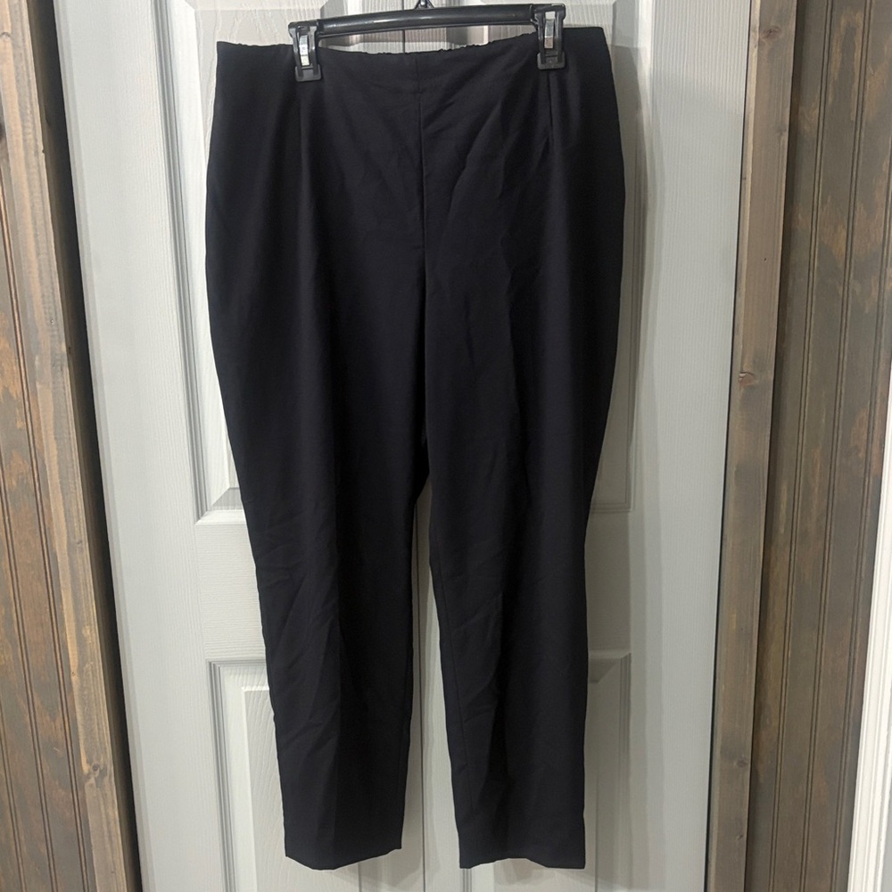 NWT Talbots Hollywood Black Dress Pants - Straight Leg 16WP 25” inseam